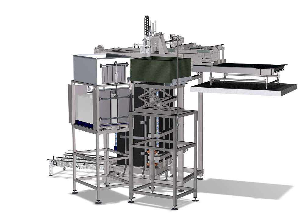 Depalletizer with pallet lift | KHS Group